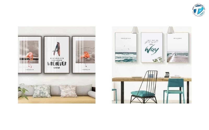 Chọn tranh canvas khổ lớn cần tạo sự hài hòa với không gian